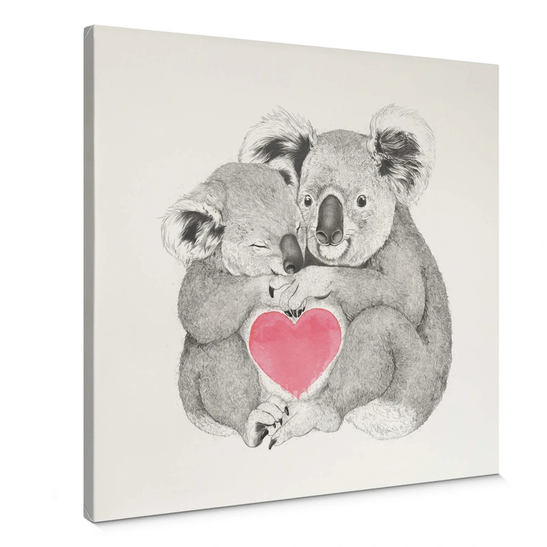 Leinwandbild Graves - Koala loves hugs 