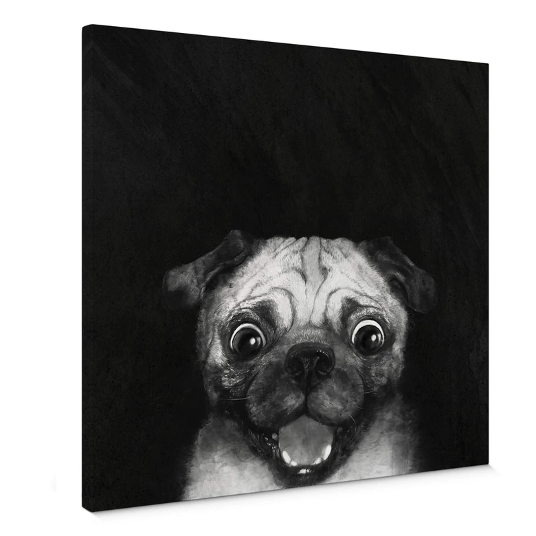 Leinwandbild Graves - Snuggle Pug 
