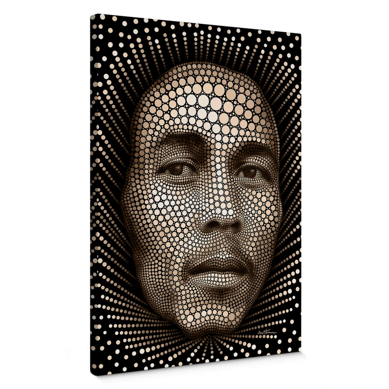 Leinwandbild Ben Heine - Circlism: Bob Marley 