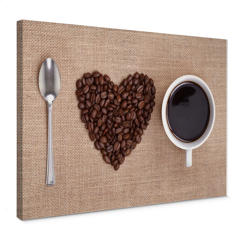 Leinwandbild I love Coffee 