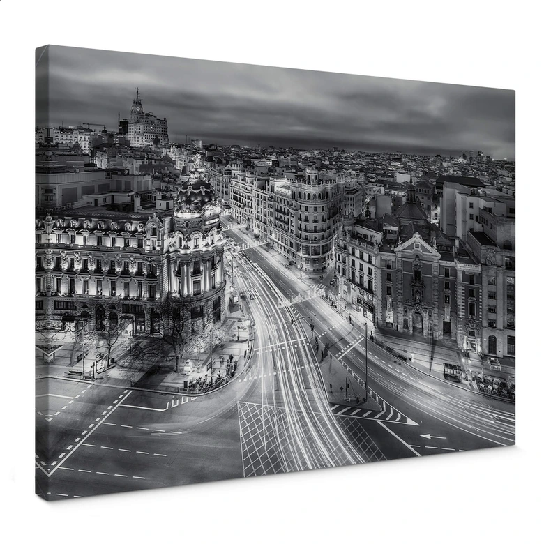 Leinwandbild Javier - Madrid bei Nacht 