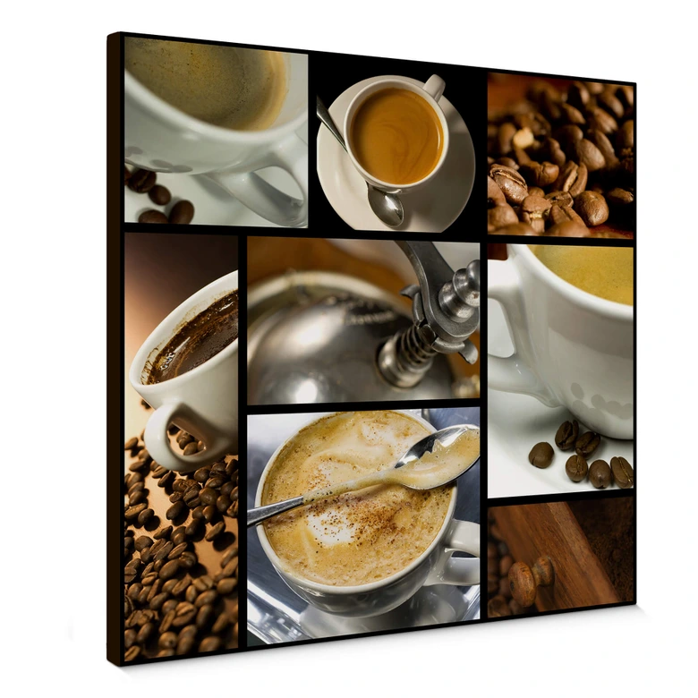 Leinwandbild Kaffee Vielfalt 