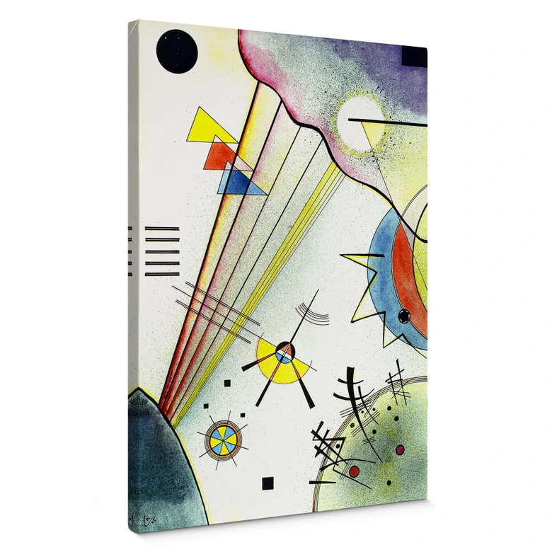 Leinwandbild Kandinsky - Deutliche Verbindung 
