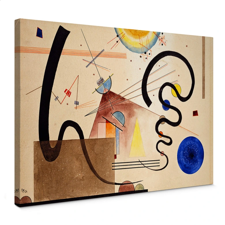 Leinwandbild Kandinsky - Zwei Bewegungen 