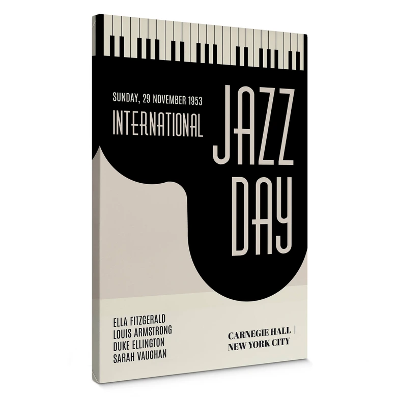 Leinwandbild Kubistika - Jazz Day 