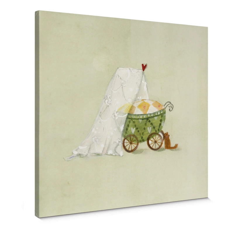 Canvas Leffler – Geluk in de wieg 