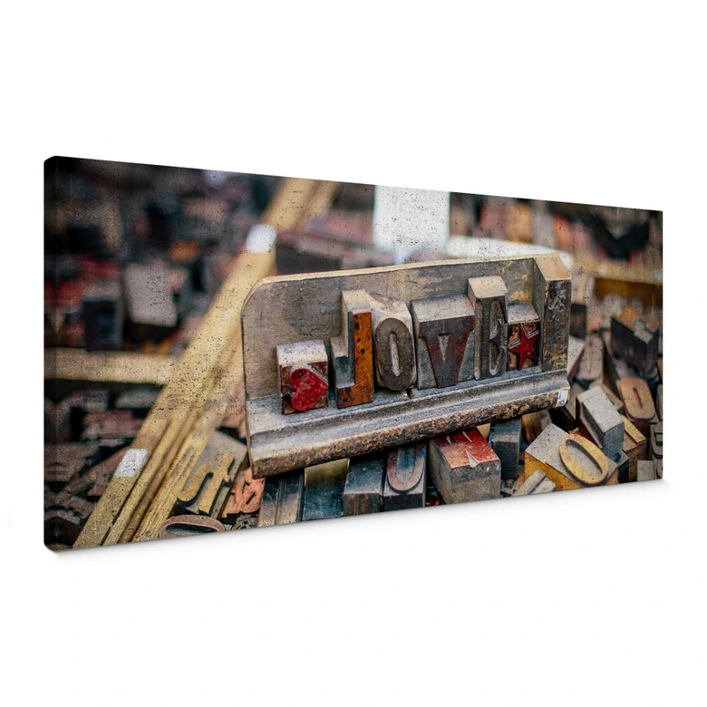 Lienzo Letternliebe - Panorama 