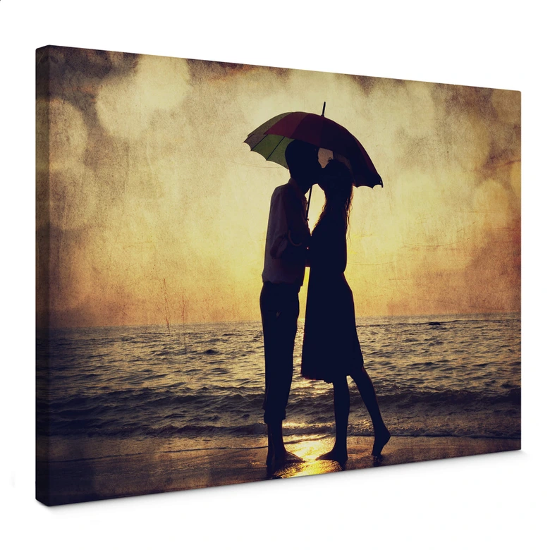 Love in the Sunset Canvas art 