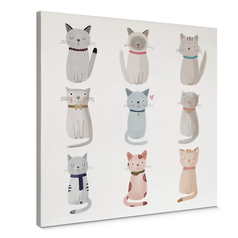 Leinwand Loske - Cat Family 