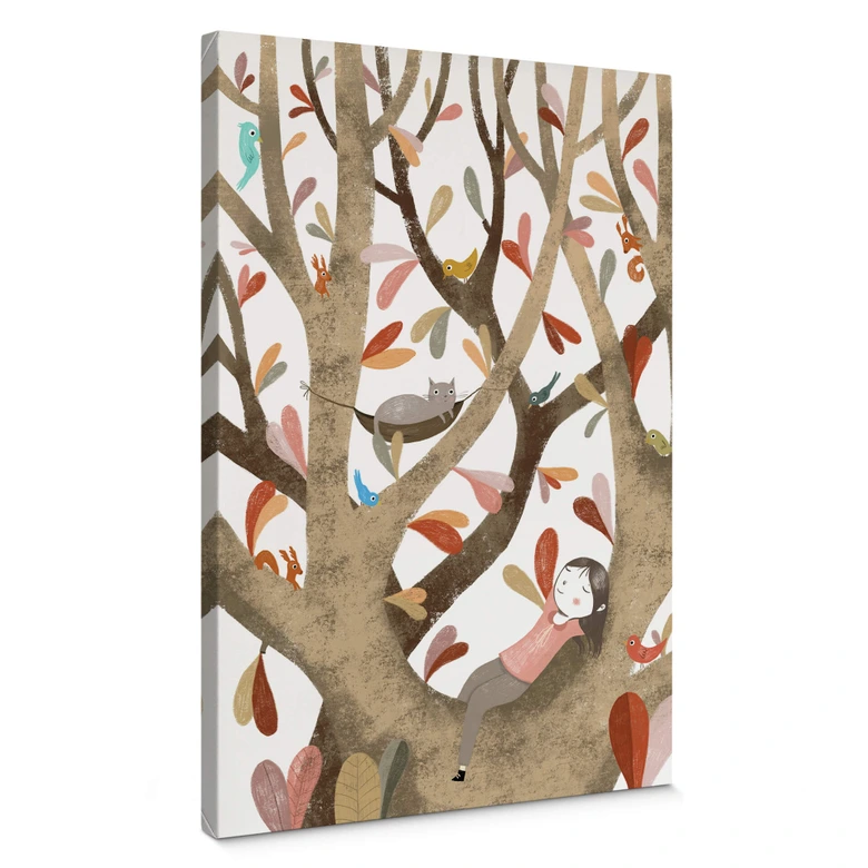 Leinwandbild Loske - Im Baum 02 