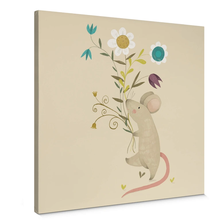 Leinwandbild Loske - Kleine Maus 
