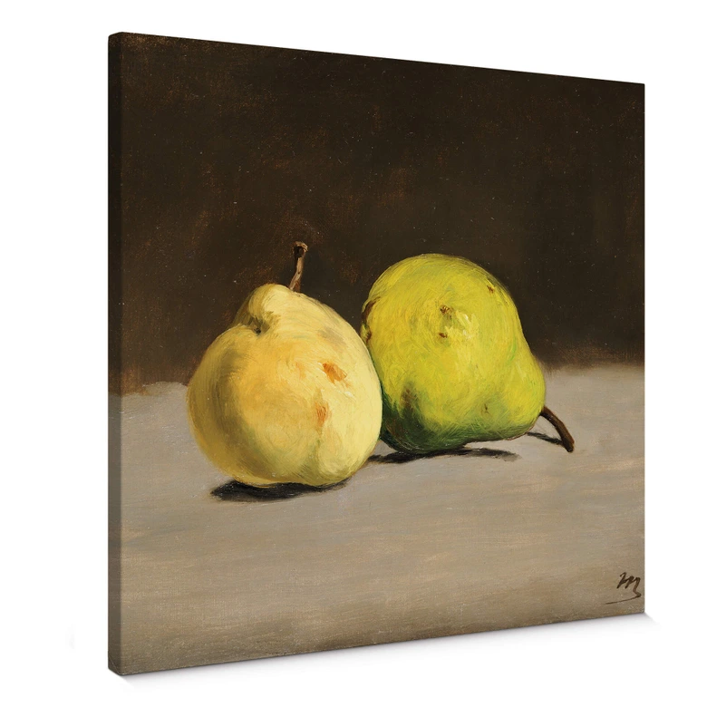 Leinwandbild Manet - Zwei Birnen 