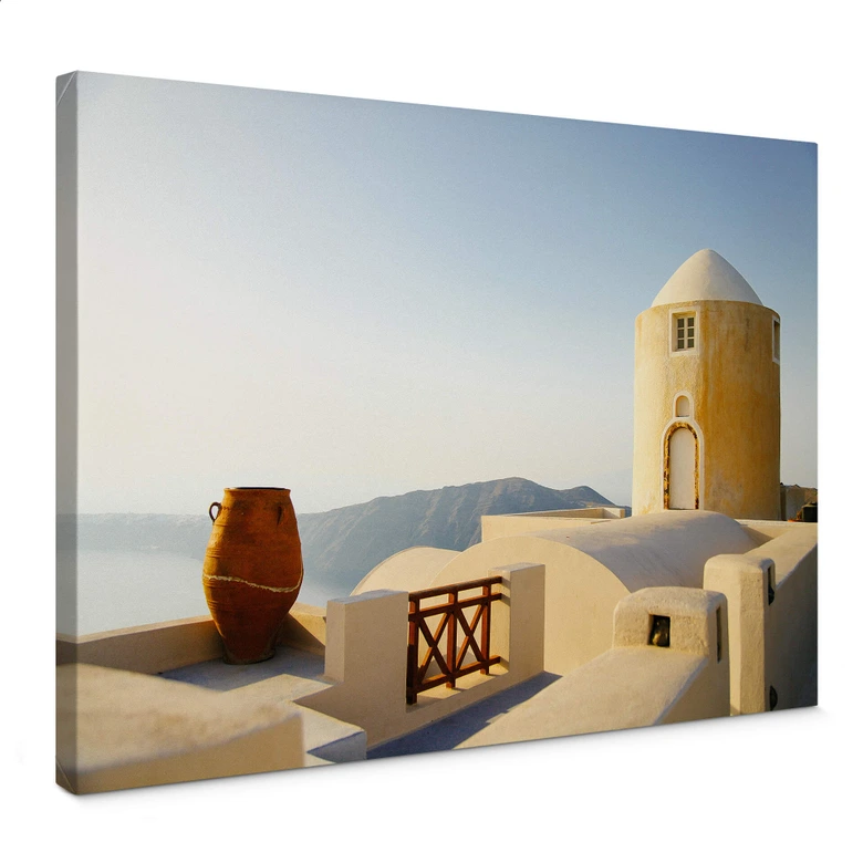 Leinwandbild Mediterrane Aussicht 