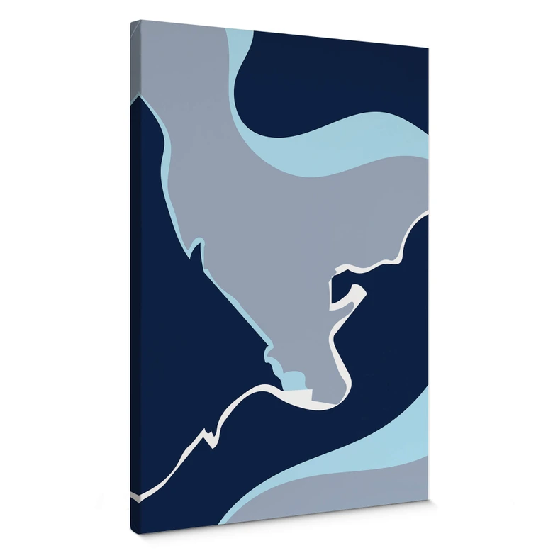 Leinwandbild Nordic Creators - Abstract Blue 