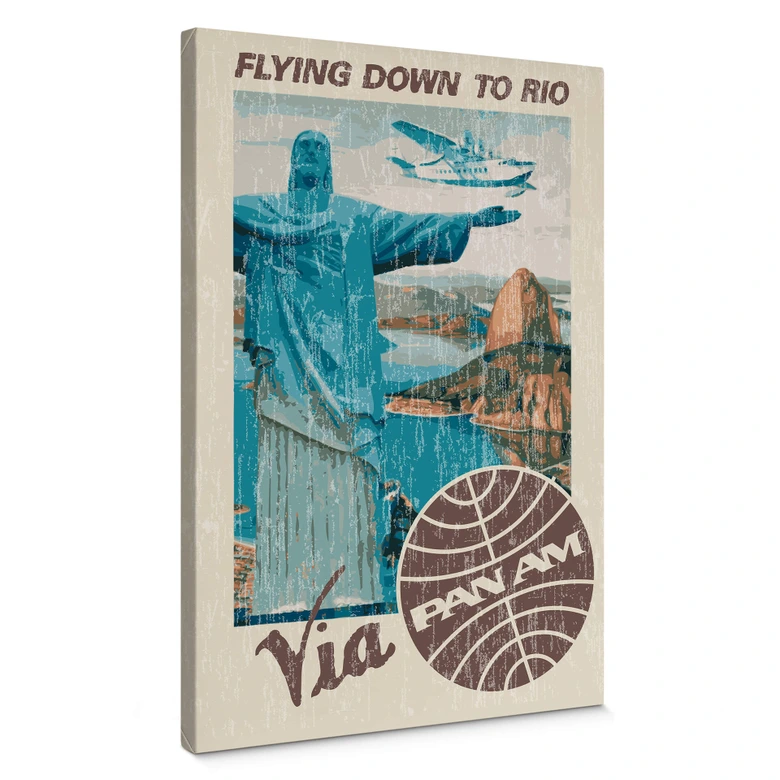 Canvastavla PAN AM - Rio - Cristo Redentor på Sockerberget 