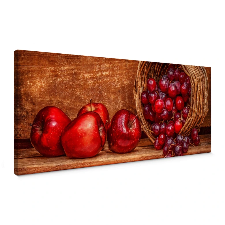 Leinwandbild Perfoncio - Rote Früchte - Panorama 