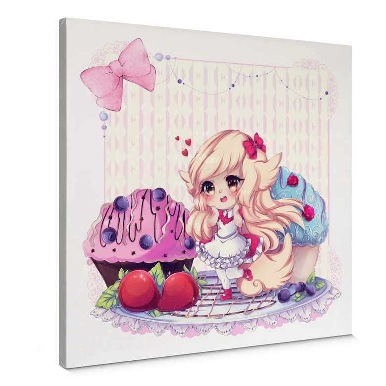 Leinwandbild La Doll Blanche - Chibi Belle 