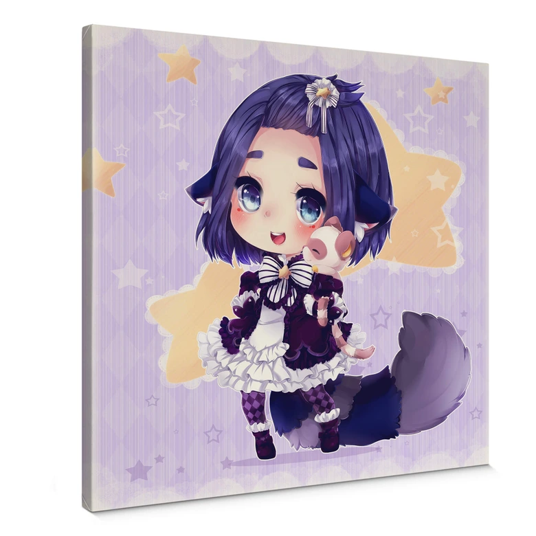 Leinwandbild La Doll Blanche - Chibi Esther 