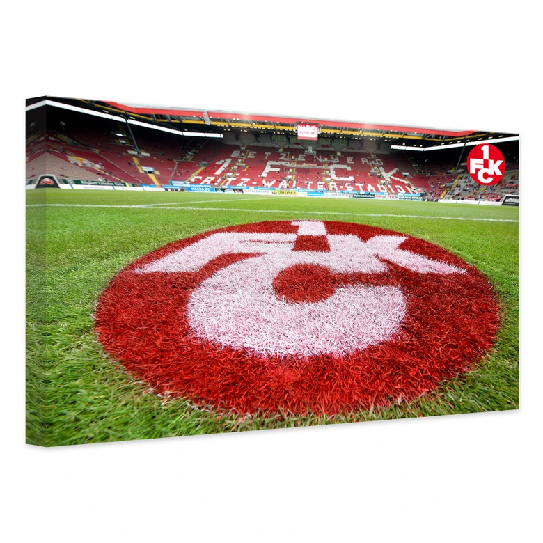 Leinwandbild 1. FC Kaiserslautern - Rasen Logo 