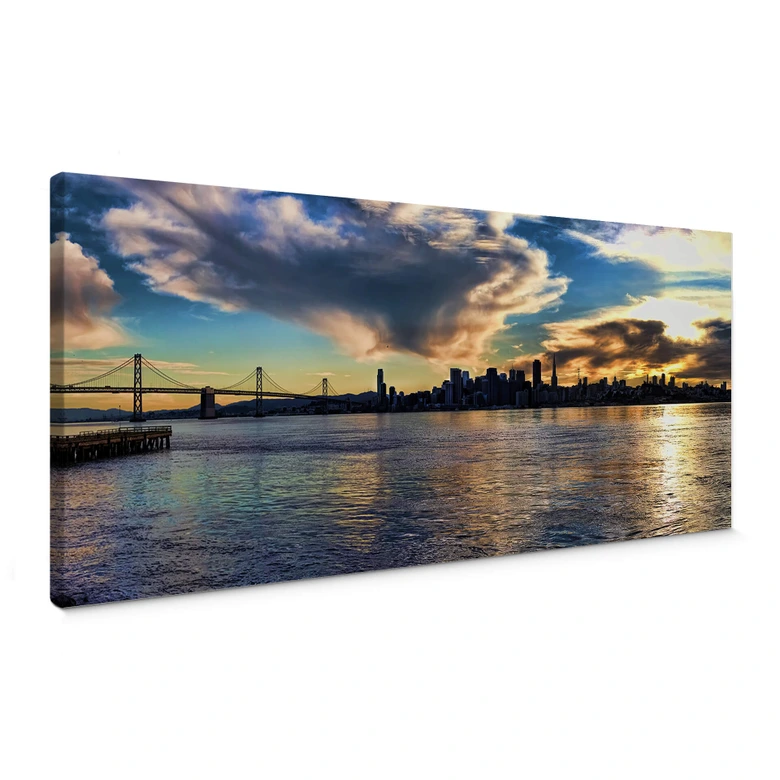 Leinwandbild San Francisco Skyline - Panorama 