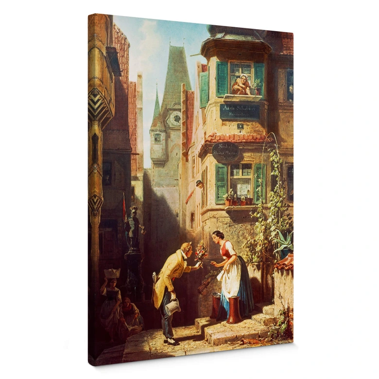 Leinwandbild Spitzweg - Der ewige Hochzeiter 