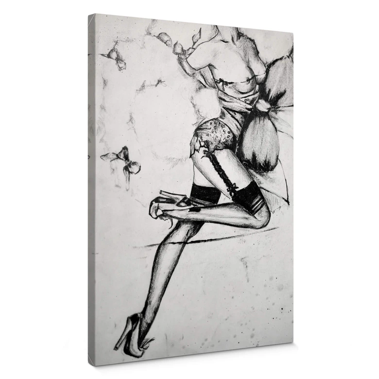 Förförisk pin-up Canvastavla 