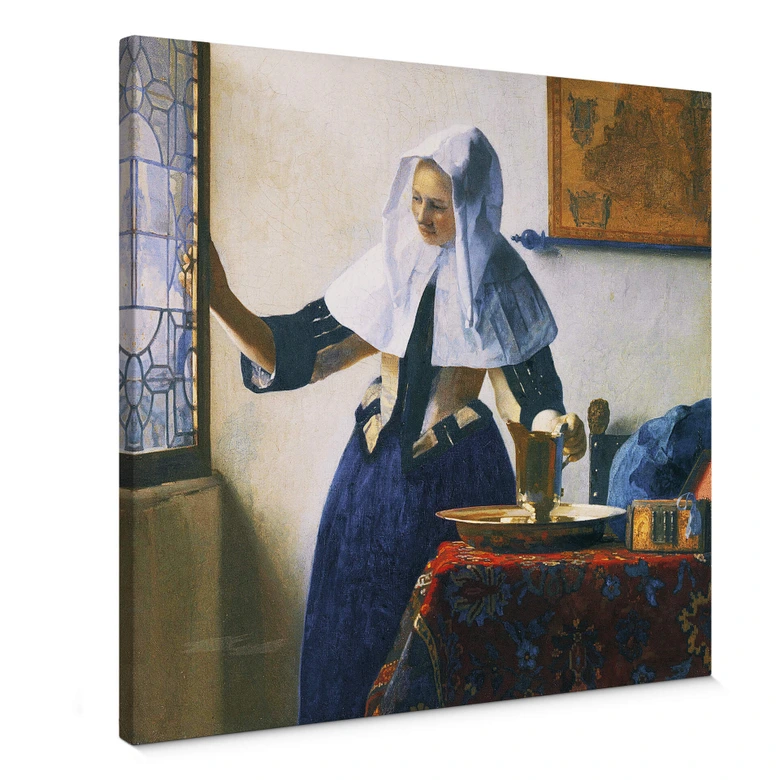 Canvas Print Vermeer - Woman with Water Pitcher 