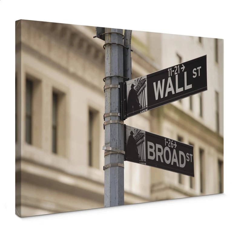 Tableau sur toile Wallstreet 