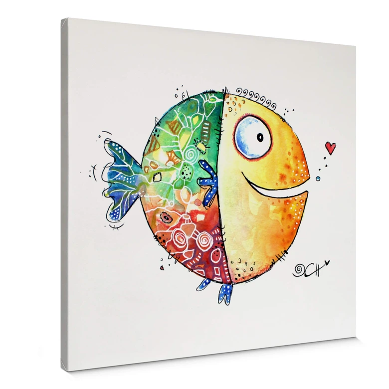 Canvas Hagenmeyer – Happy Fish 