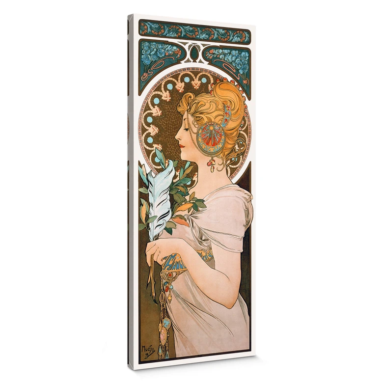 Canvas Het Voorjaar van Alfons Mucha 