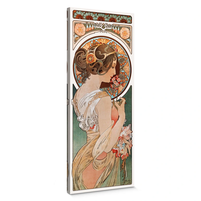 Tableau sur toile Mucha - La primevère 