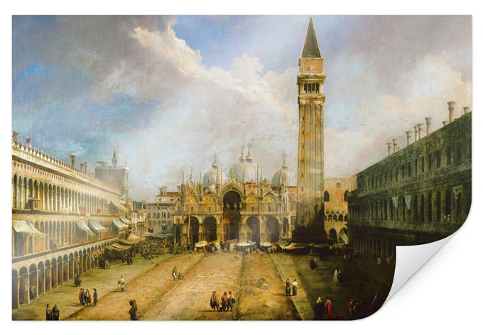 Poster Canaletto - Die Piazza San Marco 
