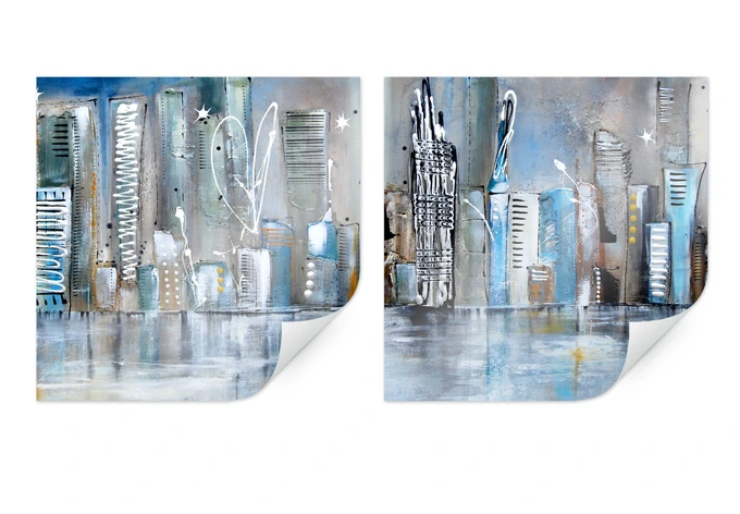 Poster Fedrau - Skyline (2-teilig) 