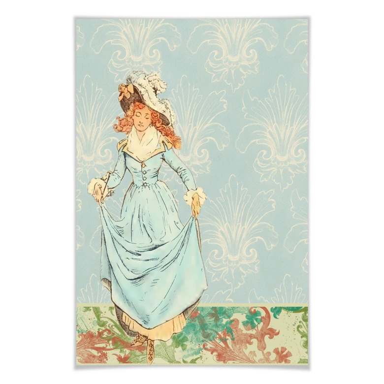 Poster Vintage Girl 01 