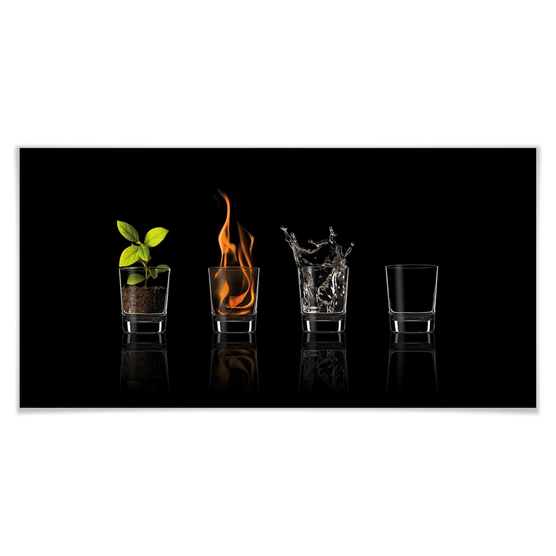 Póster Frutos Vargas - Los Cuatro Elementos - Panorama 