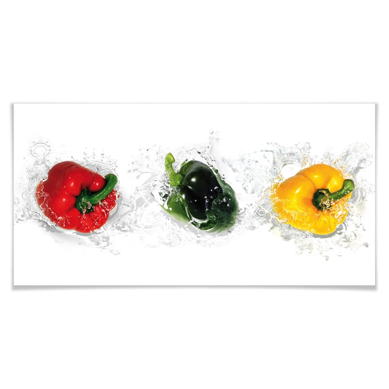 Poster - Splashing Paprika 
