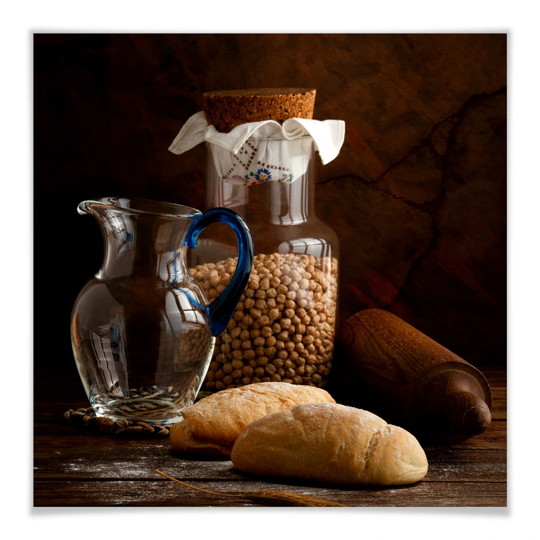 Poster Laercio - Italian Breads - quadratisch 