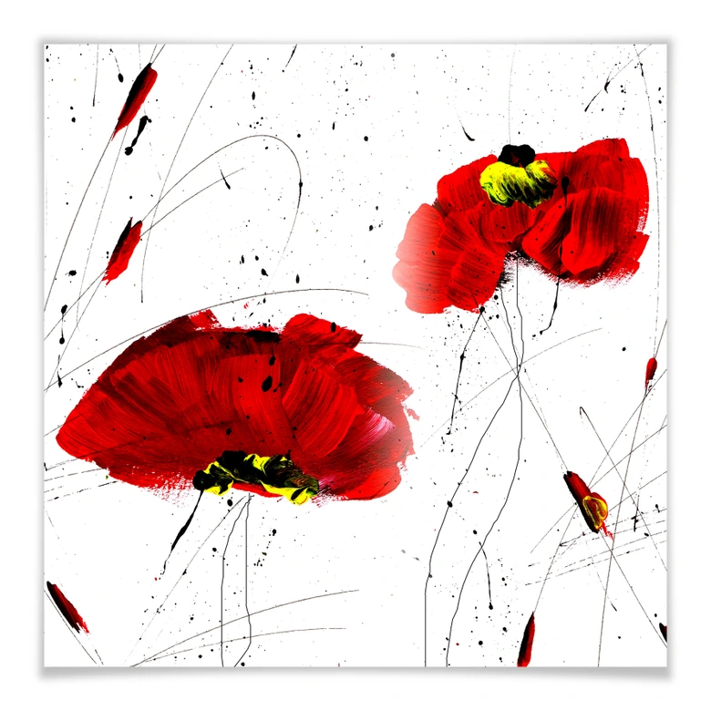 Poster Niksic - Roter Mohn 