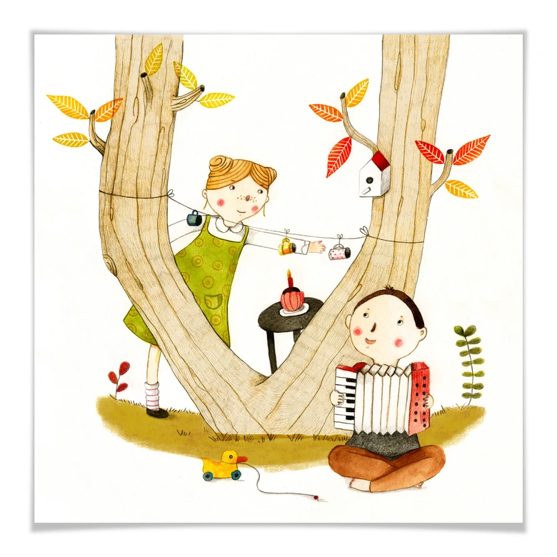 Poster Loske - Picknick 