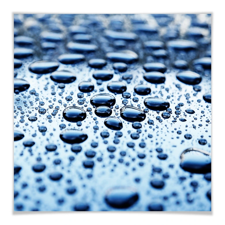 Poster - Waterdrops - carré 