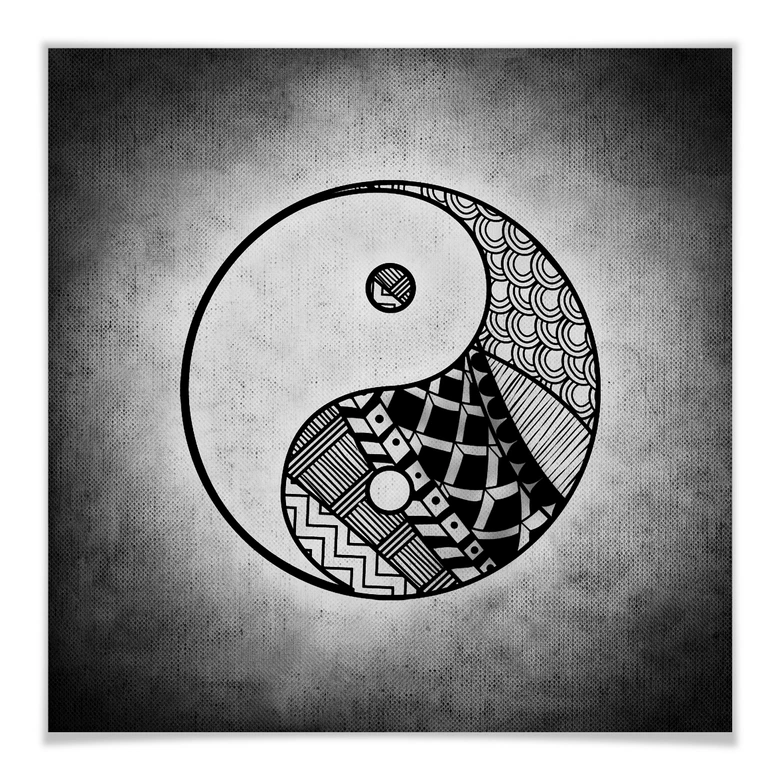 Postr - Yin et Yang - carré 