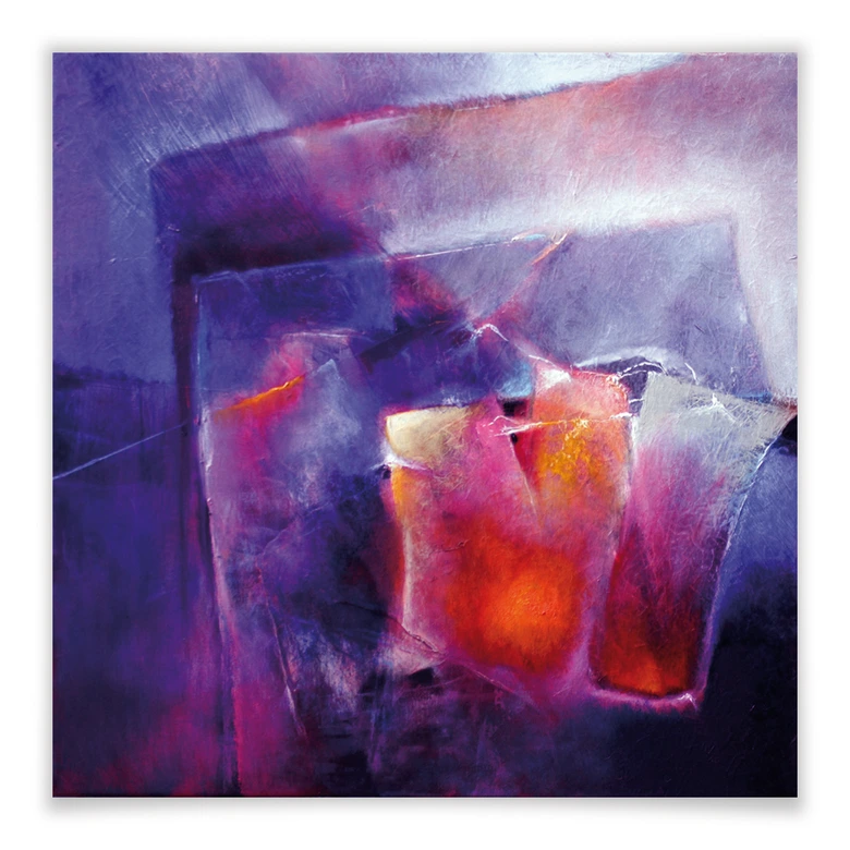 Poster Schmucker - Blau und Orange 