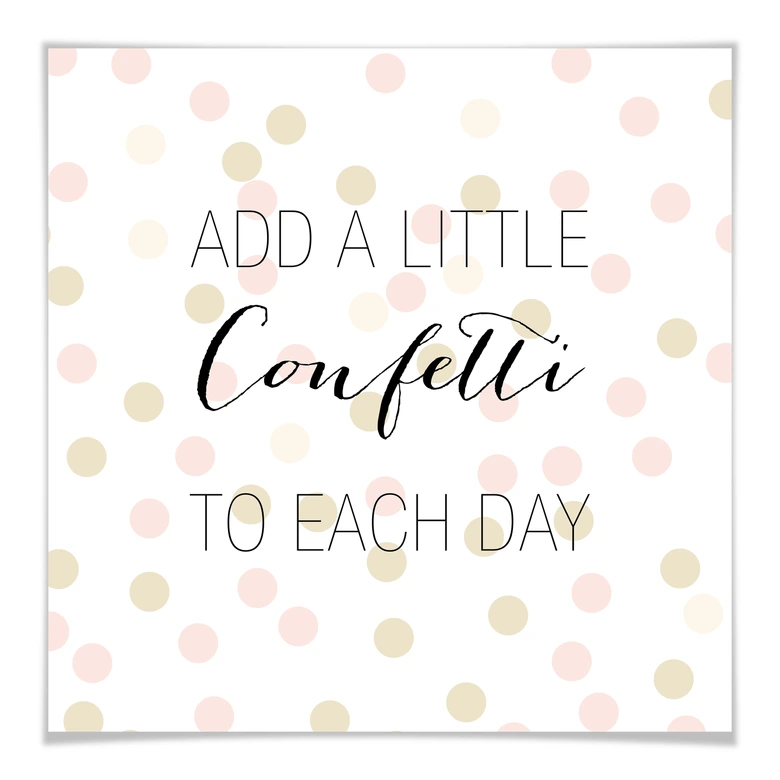 Poster Confetti & Cream - Add a little confetti 