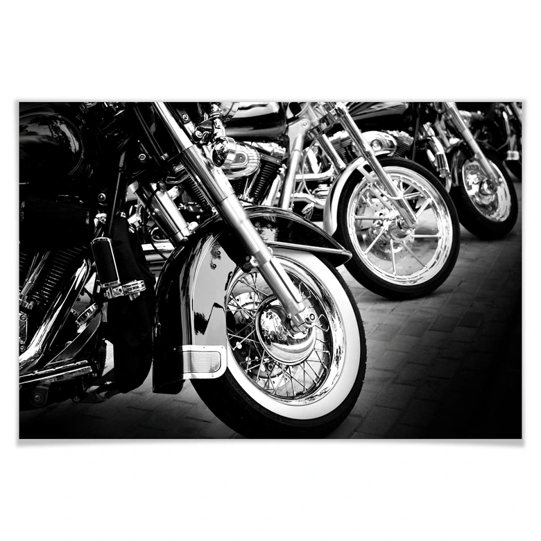 Poster Motorcycle Wheels 
