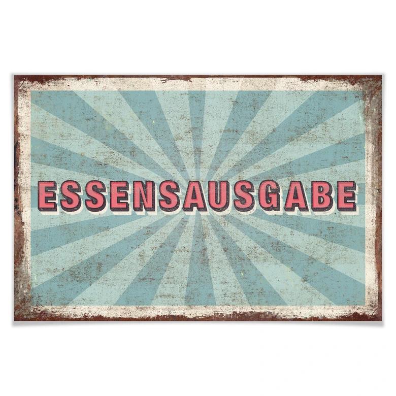 Poster Essensausgabe 