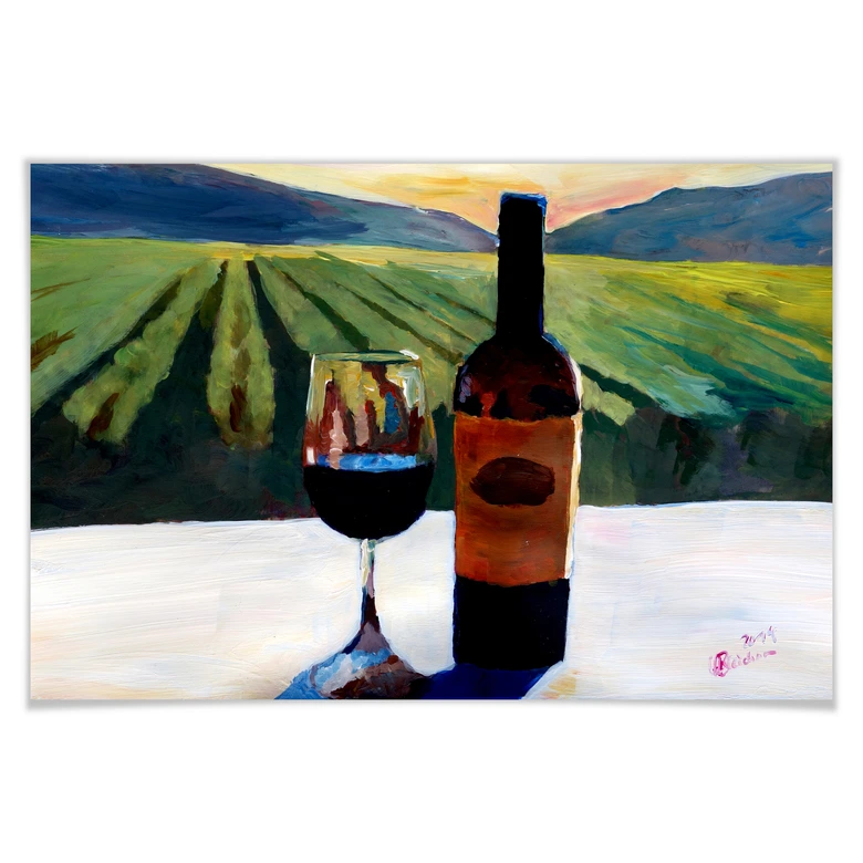 Poster Bleichner - Wein in Napa Valley 