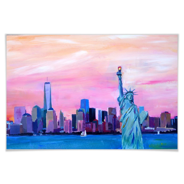 Poster Bleichner - New York Freiheitsstatue 