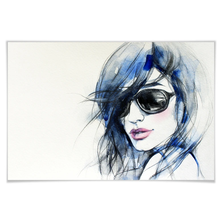 Poster I wear my Sunglasses 