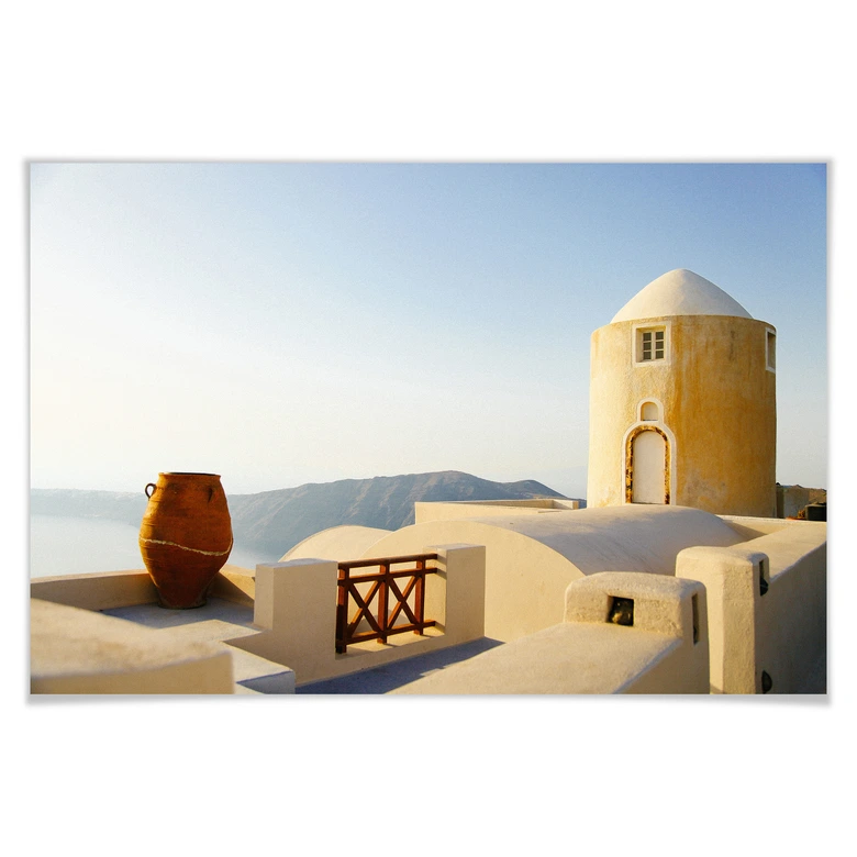 Poster Mediterrane Aussicht 