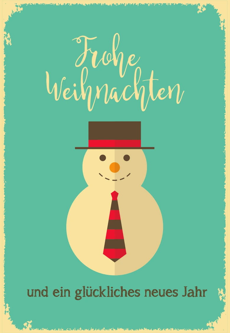 Gutschein Weihnachten - Schneemann 